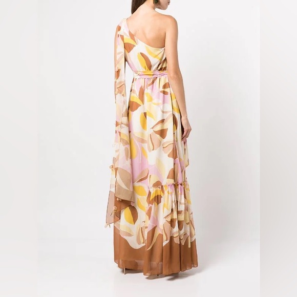 NWT Sachin & Babi Tori one shoulder printed maxi dress - Picture 4 of 5